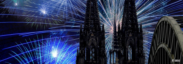 Silvester auf dem Rhein