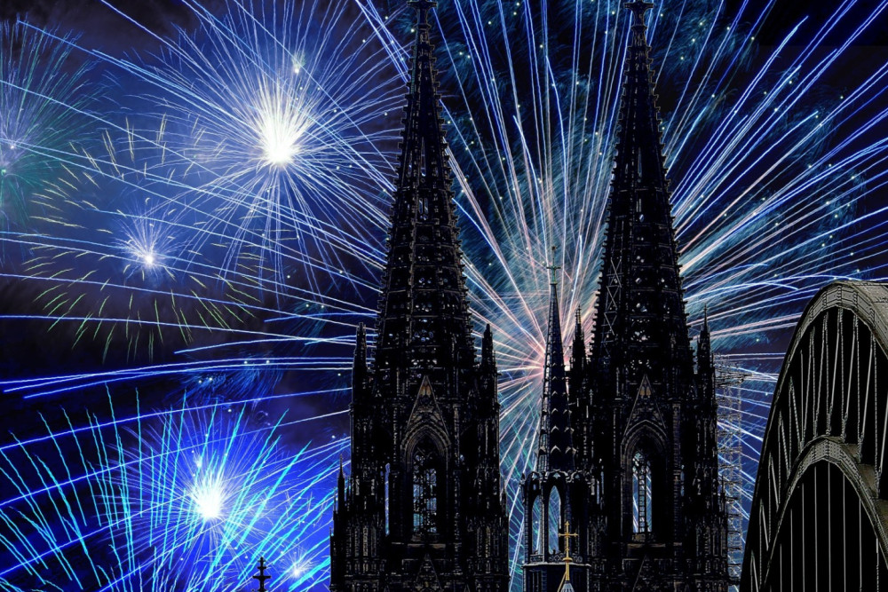 Silvester auf dem Rhein